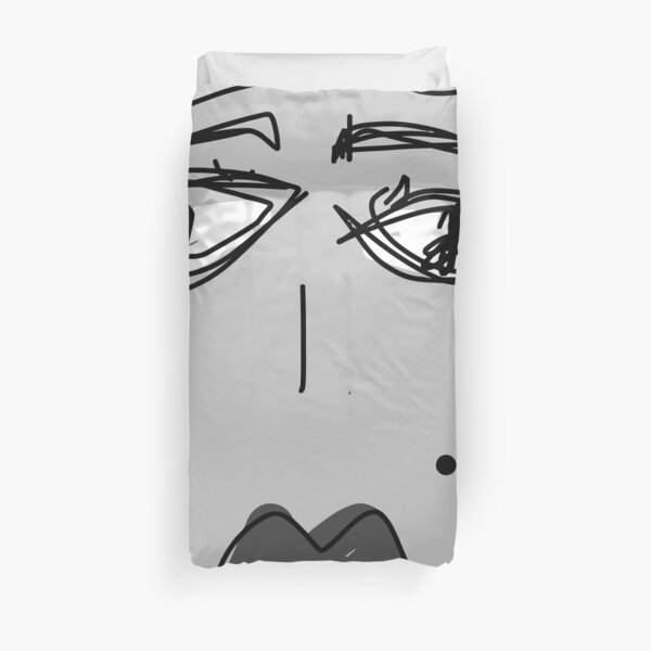 Lady Grey Duvet Cover