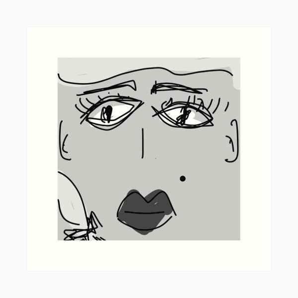 Lady Grey Art Print