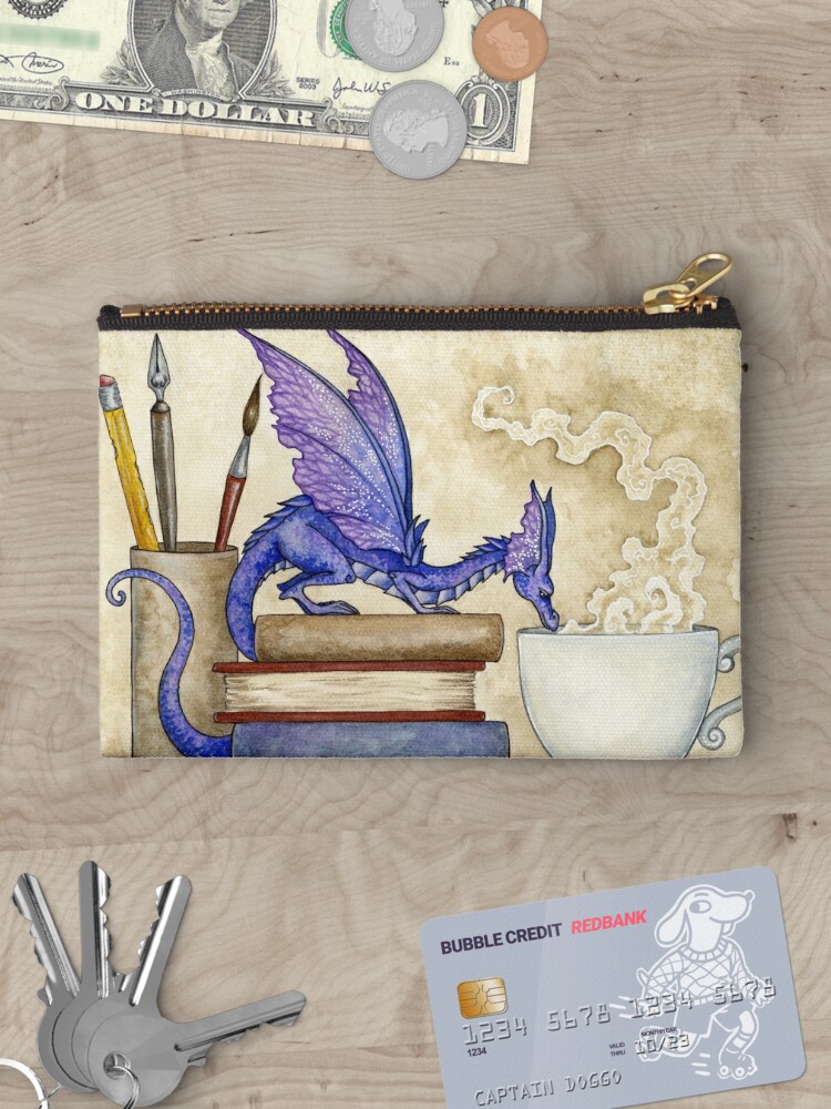 Thumbnail 3 of 4, Zipper Pouch, Whats In Here? designed and sold by AmyBrownArt.