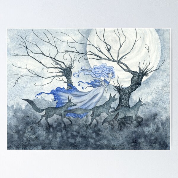 Item preview, Wolf Dream designed and sold by AmyBrownArt.