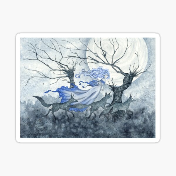 Item preview, Wolf Dream designed and sold by AmyBrownArt.