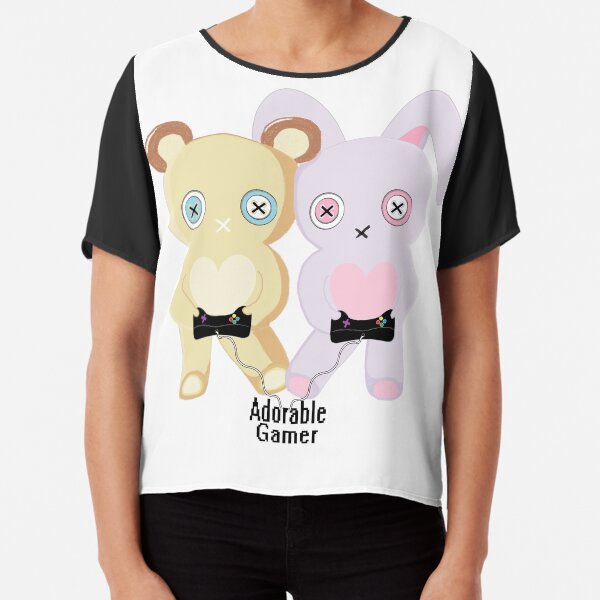 Adorable Gamer ~ Teddy & Bunny Chiffon Top