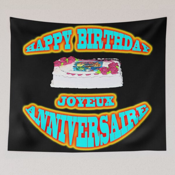 Item preview, Happy birthday - joyeux anniversaire designed and sold by Astralia.