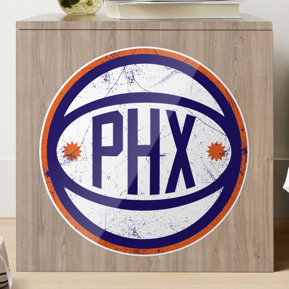 Phoenix Retro Ball - White Sticker for Sale by SaturdayACD