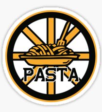 Black Bruins Boston Pastrnak Pasta Shirt Sticker