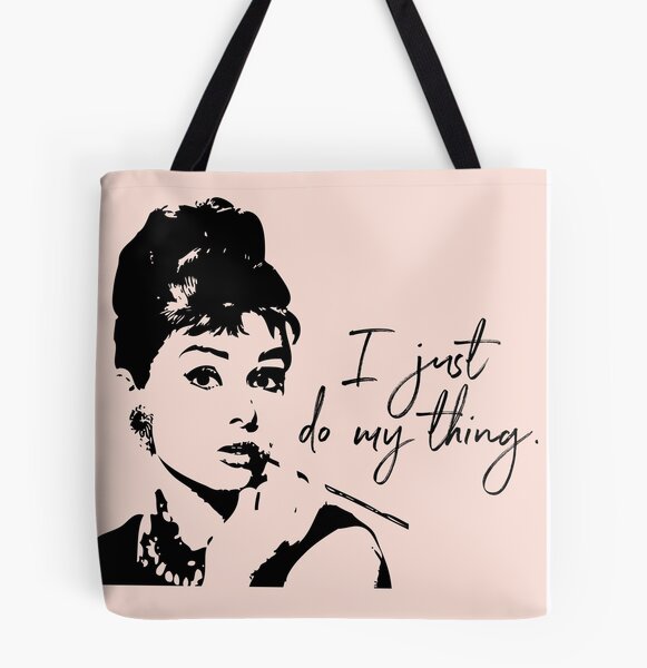 Women's Handbags :: Audrey Hepburn Quotes Classy Handbag en Large