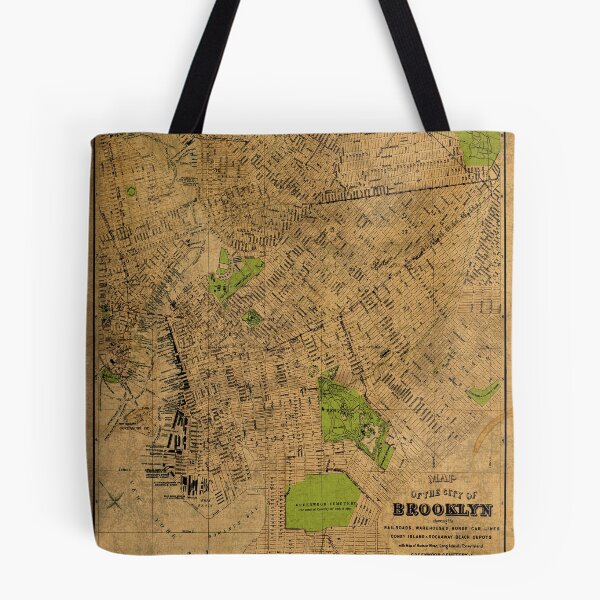 Item preview, Vintage Map of Brooklyn New York 1883 designed and sold by map-lover.