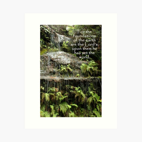 1 Samuel 2:8 Art Print