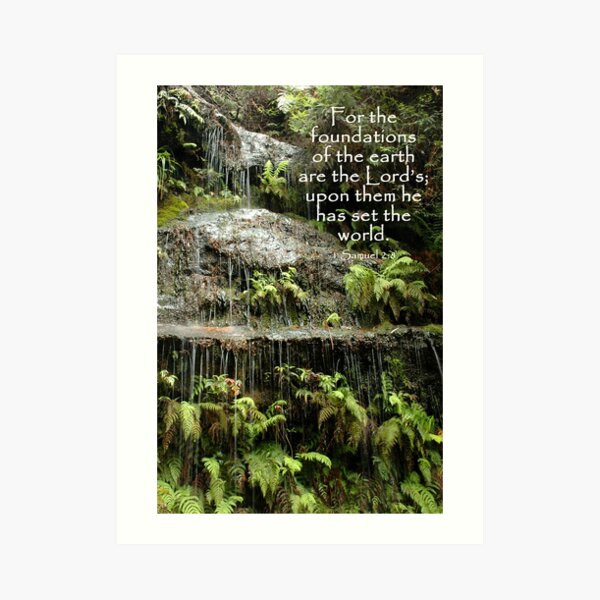1 Samuel 2:8 Art Print