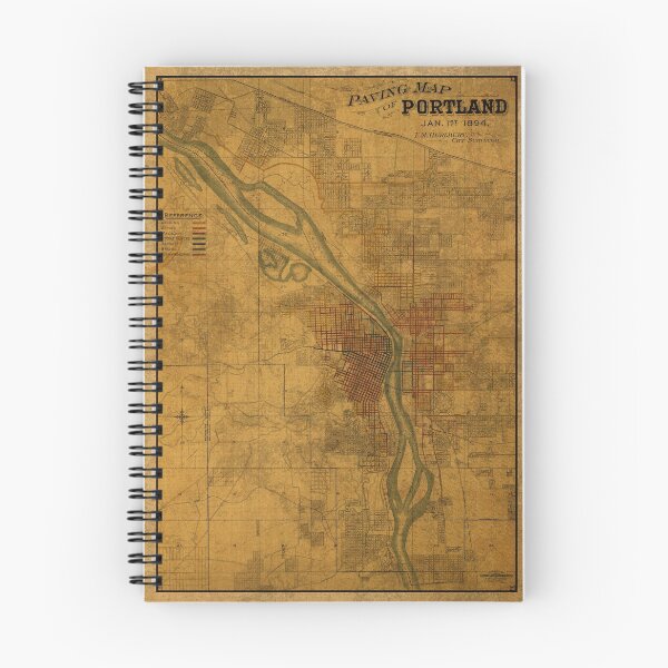 Item preview, Vintage Map of Portland Oregon 1894 designed and sold by map-lover.