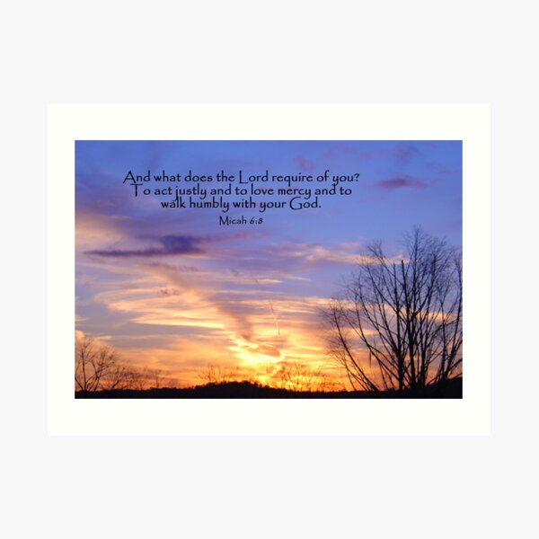 Micah 6:8 Art Print