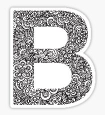B Sticker
