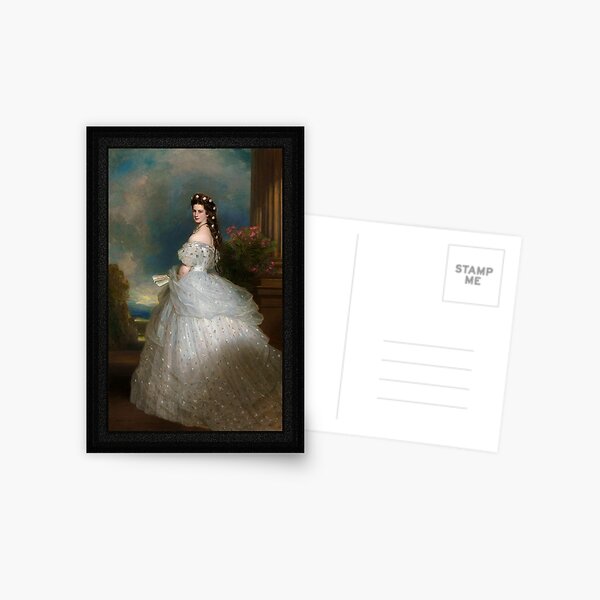 Portrait Of Empress Elisabeth of Austria by Franz Xaver Winterhalter Postcard