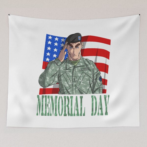 Item preview, US Army Memorial Day Patriotic American Flag Salute designed and sold by Nosek1ng.