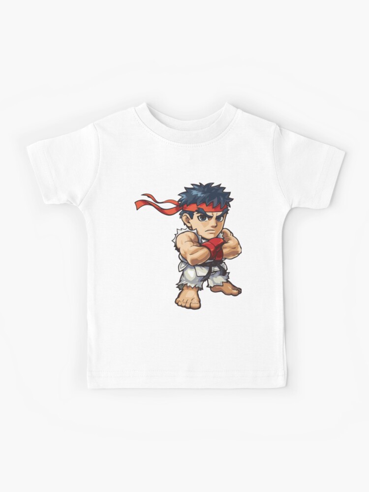 Street Fighter Ryu v Ken KO Japanese Kids T Shirt Hadouken Boy Girl Toddler Baby 