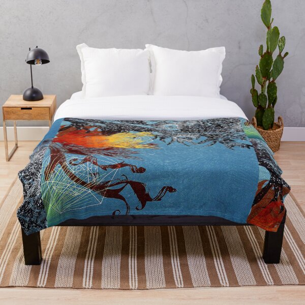 Blue Atlas Throw Blanket
