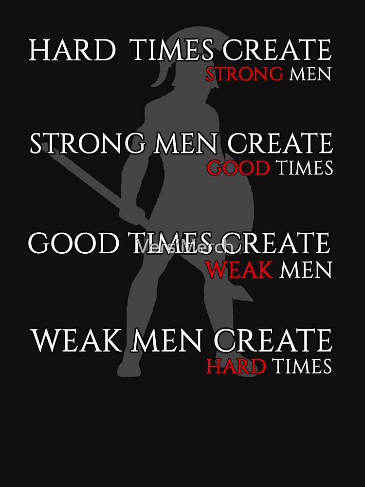 tough times create strong man quotes