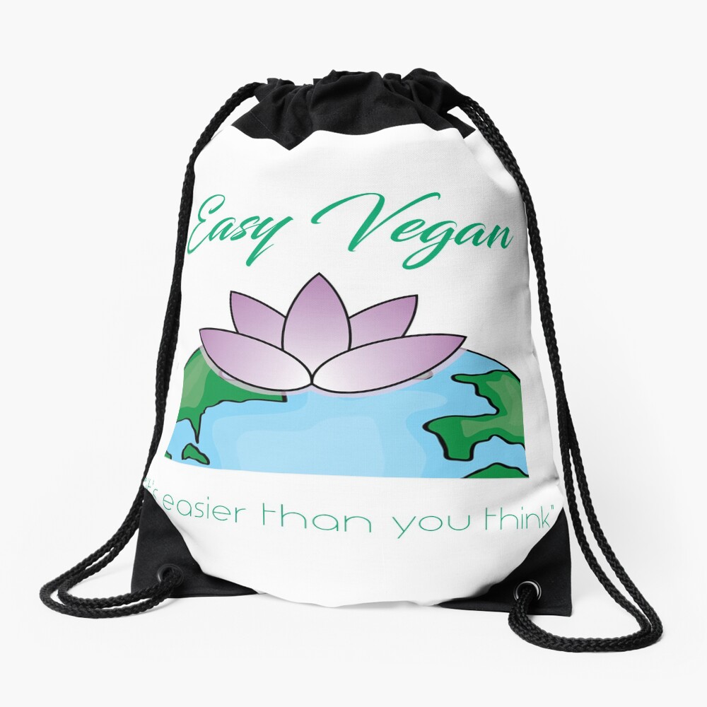 Easy Vegan Drawstring Bag
