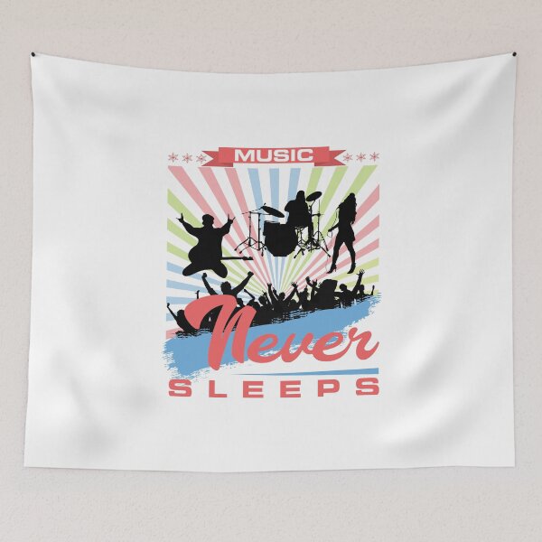 Item preview, Music never sleeps! The music never sleeps! designed and sold by Peter Azeez.