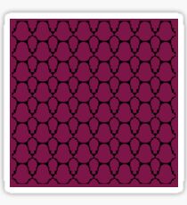 Design blocks, ethnic deep pink Sticker