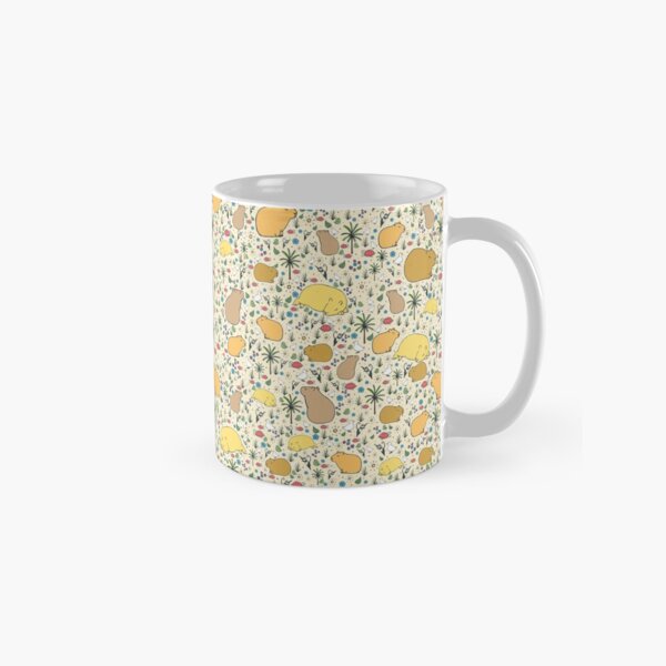 Capybaras in Gold Classic Mug