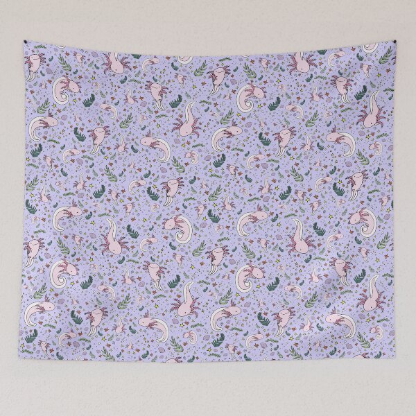 Item preview, Axolotls in Purple designed and sold by Nemki.