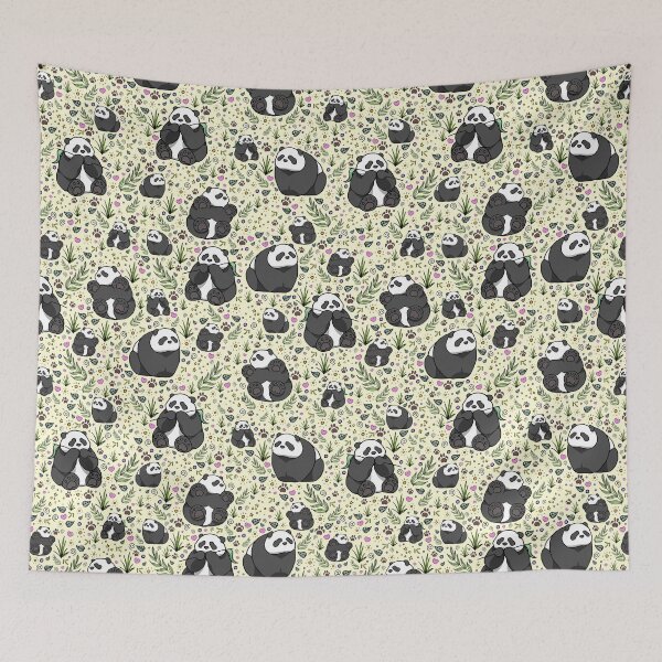 Item preview, Pandas in Yellow designed and sold by Nemki.