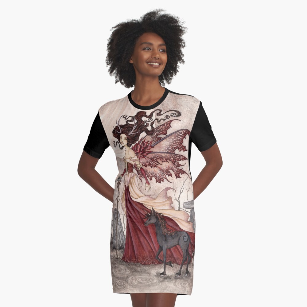 Item preview, Graphic T-Shirt Dress designed and sold by AmyBrownArt.