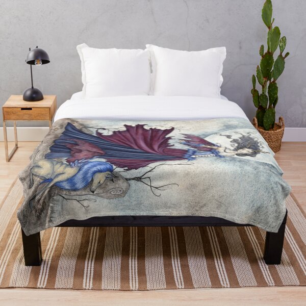 The Moon Is Calling Throw Blanket