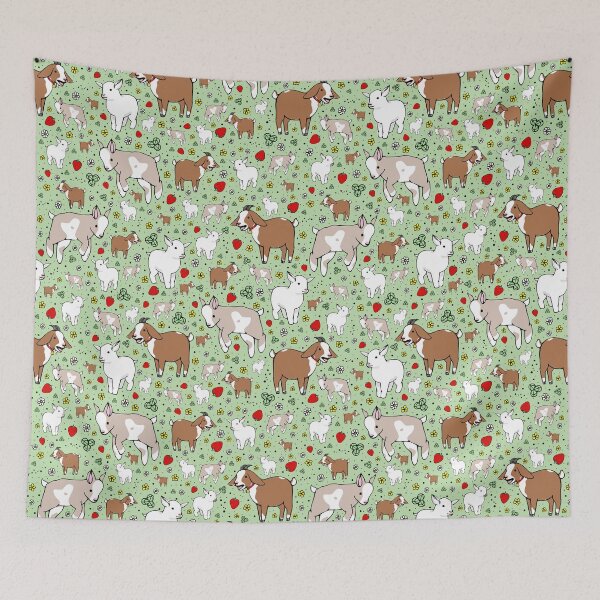 Item preview, Cabras en verde designed and sold by Nemki.