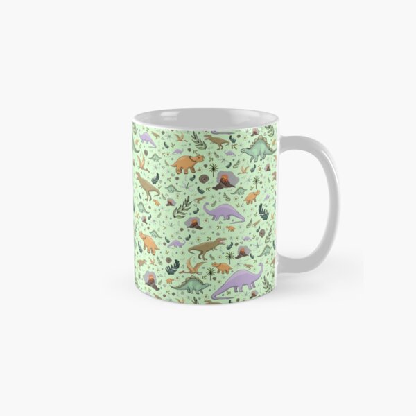 Dinosaurs in Green Classic Mug