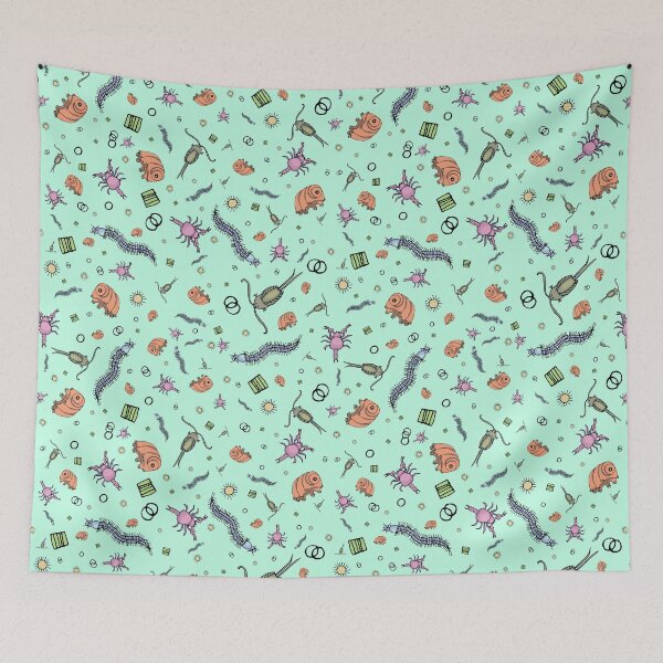 Item preview, Microscopic Animals in Turquoise designed and sold by Nemki.