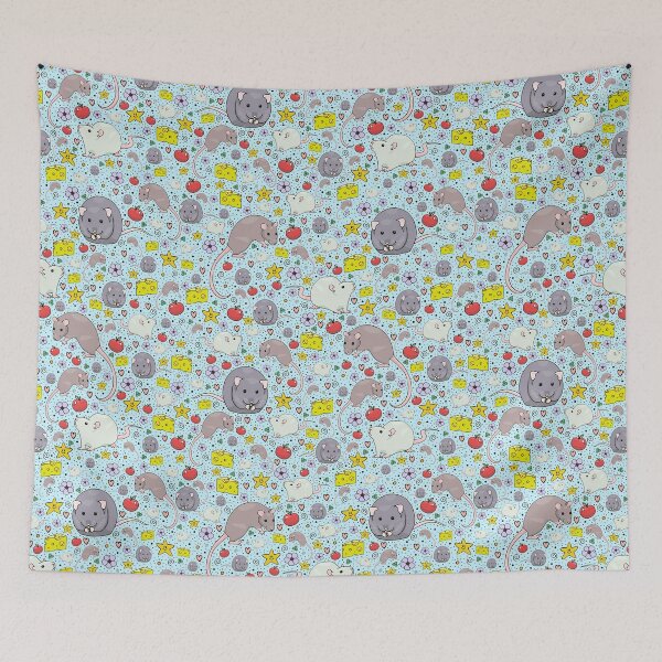 Item preview, Rats and Mice in Blue designed and sold by Nemki.