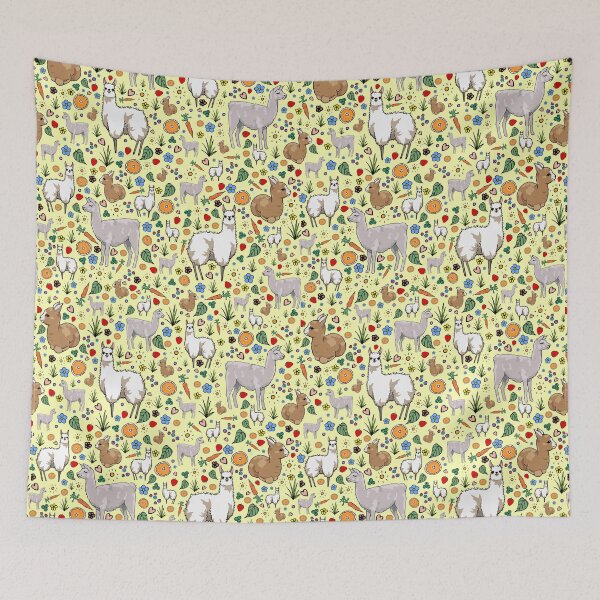Item preview, Llamas in Yellow designed and sold by Nemki.