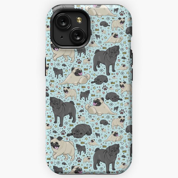 Pug Meme iPhone/Samsung Phone Case” graphic phone case by Cotton Wander.