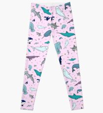 Ocean in Pink Leggings
