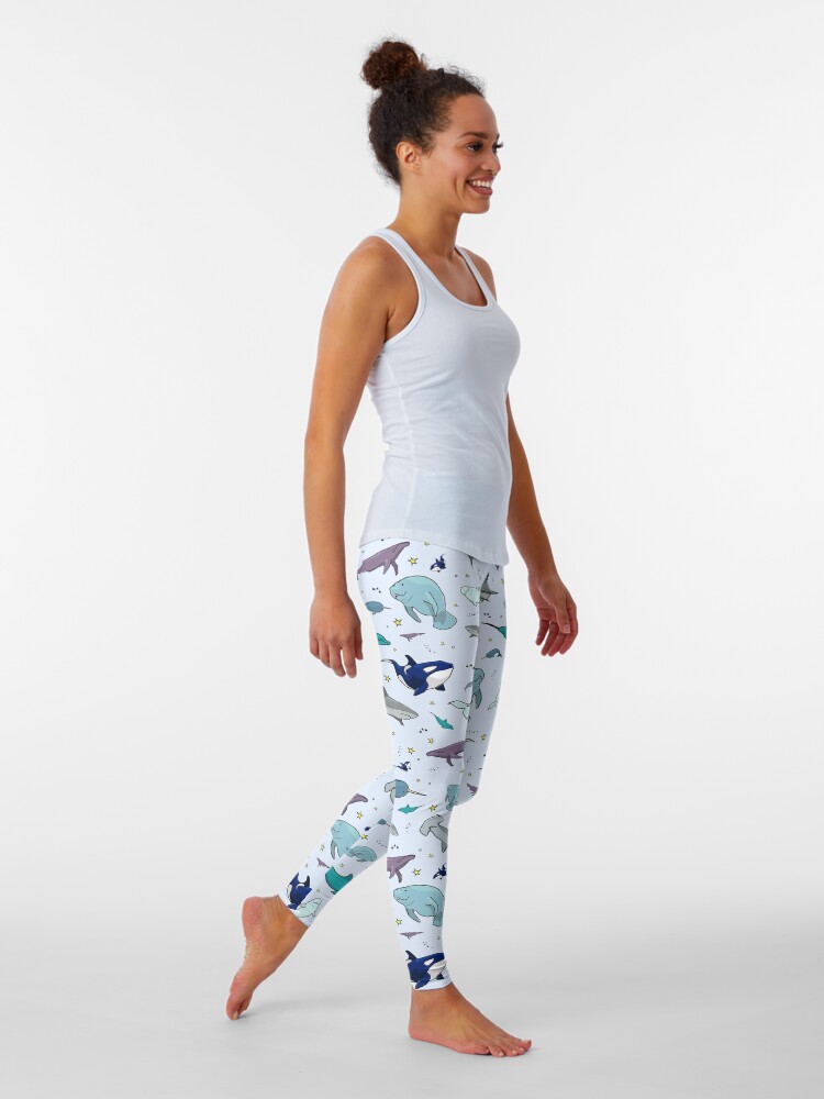 Alternate view of Ocean in Blue Leggings