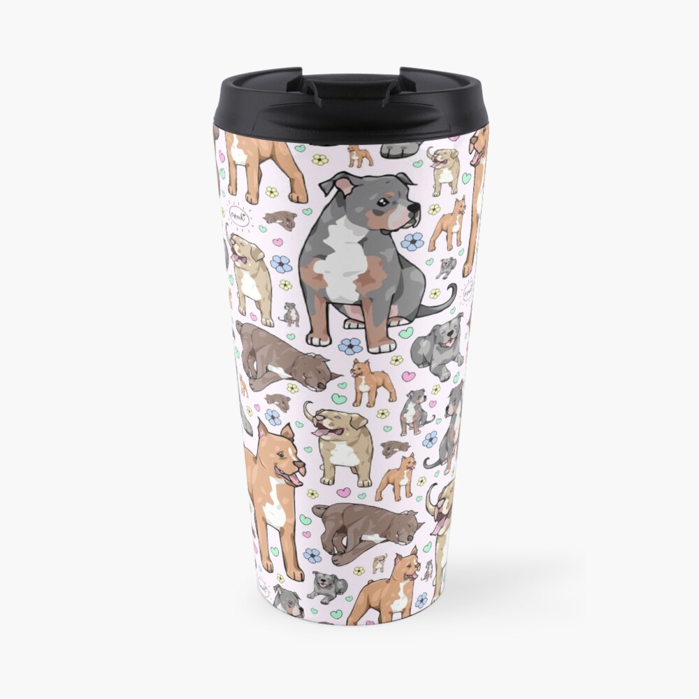 Cute Pitbulls Travel Mug