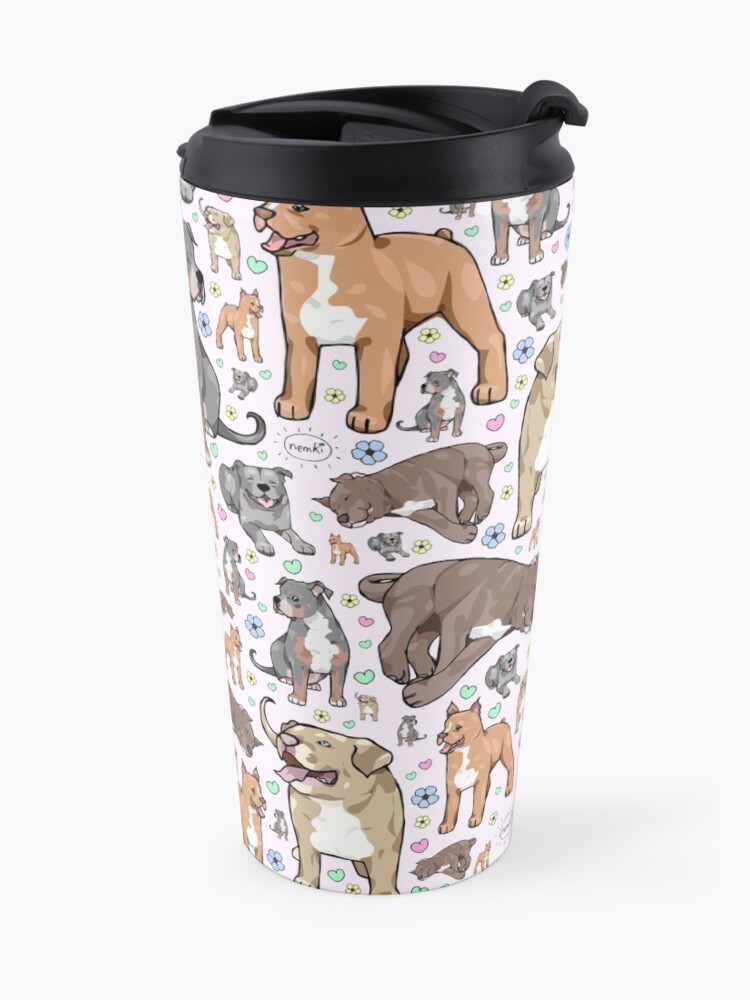 Alternate view of Cute Pitbulls Travel Mug