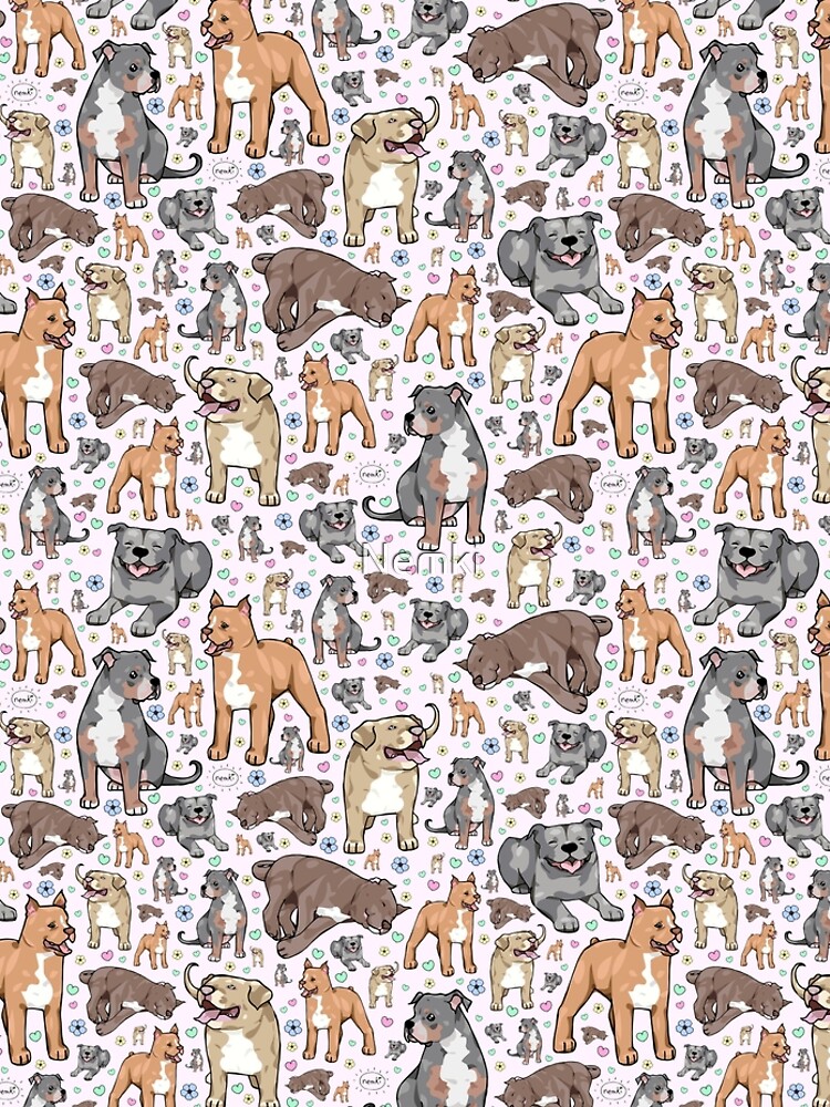 Cute Pitbulls by Nemki