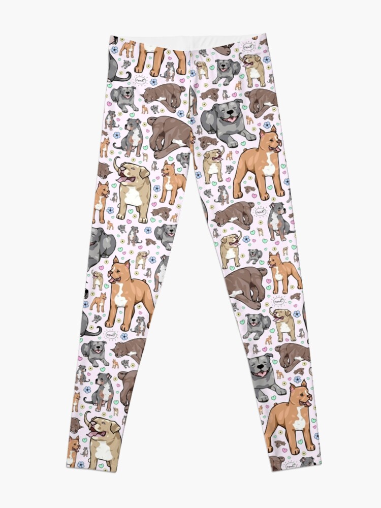 Alternate view of Cute Pitbulls Leggings