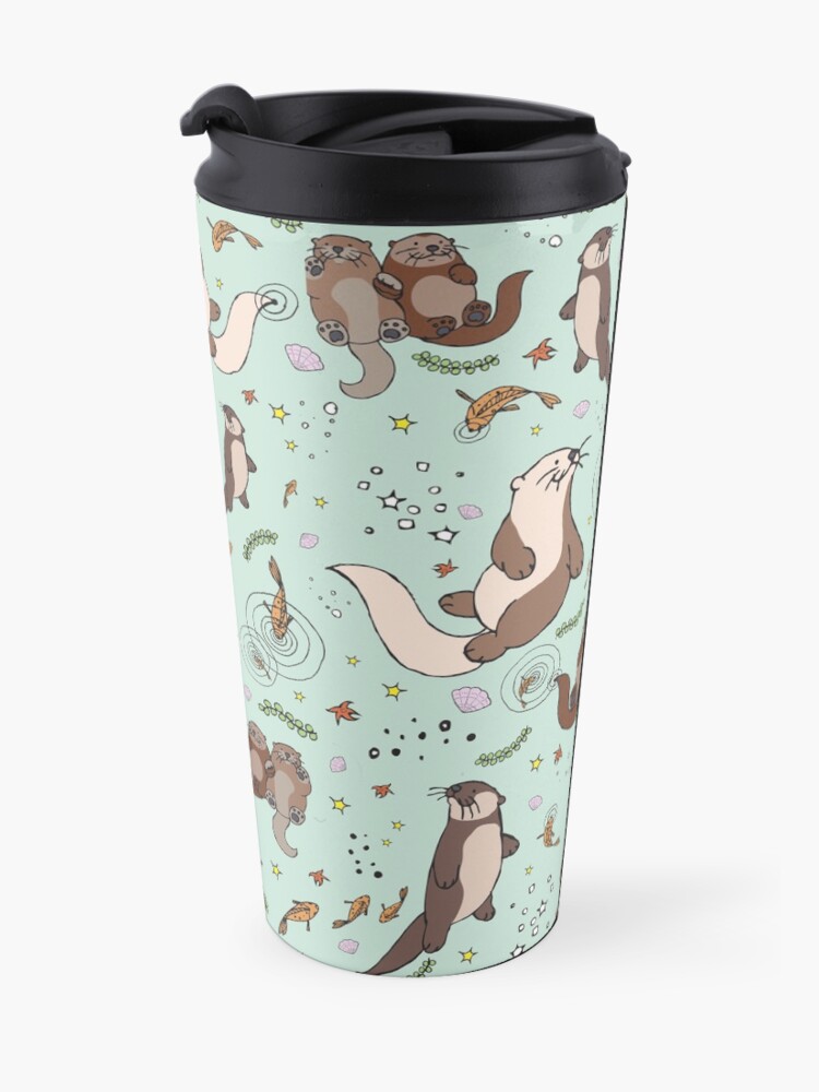 Alternate view of Sea Otters Travel Mug