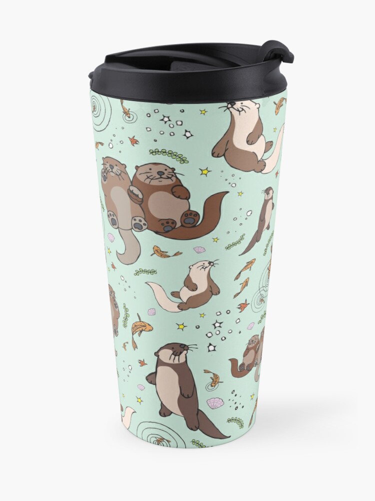 Alternate view of Sea Otters Travel Mug