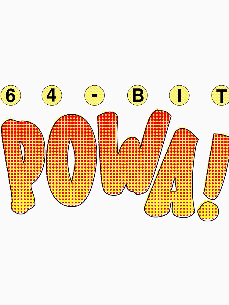 Thumbnail 7 of 7, Classic T-Shirt, 64-Bit POWA! designed and sold by Shinto314.
