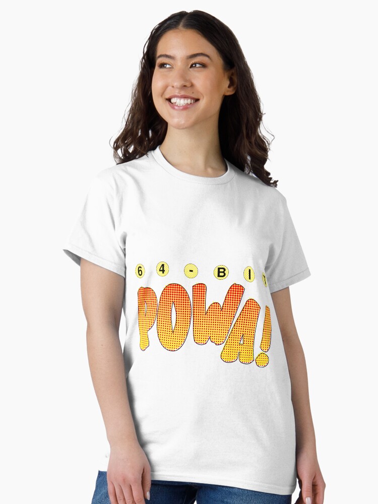 Thumbnail 1 of 7, Classic T-Shirt, 64-Bit POWA! designed and sold by Shinto314.