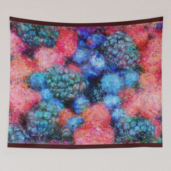 Item preview, Fresh Berries All Over Impressionist Painting designed and sold by BonBonBunny.