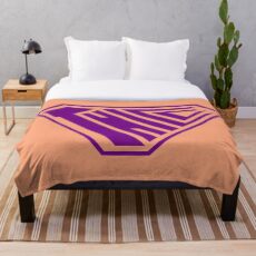 Thicc SuperEmpowered (Purple & Peach) Throw Blanket