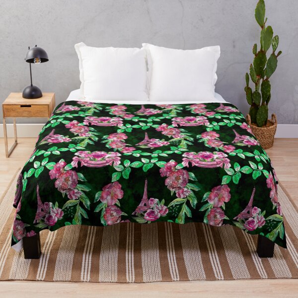 Artikelvorschau, Paris, Blumen, Rosen, romantisch, Pastell, girly, purpurrot, dunkel entworfen und verkauft von ArtInPi.