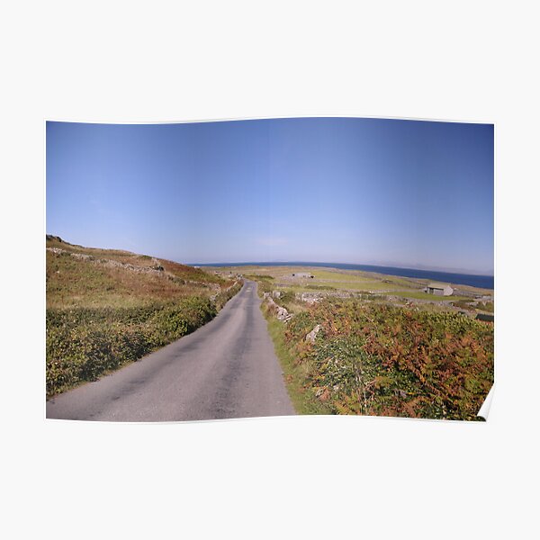 A quite road on the Aran Islands West of Ireland Poster
