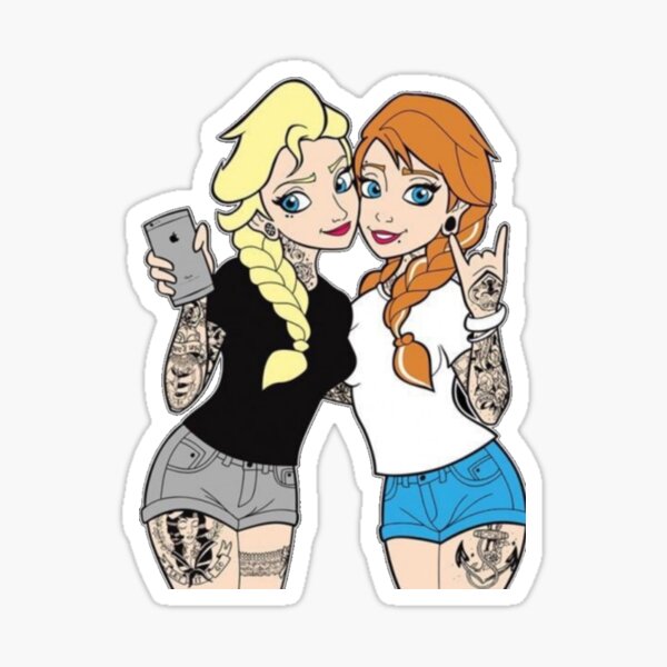 Vista previa del artículo con la obra «Hermanas punk», diseñado y vendido por Princess ..
